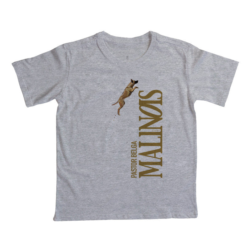 Camiseta Infantil Pastor Belga Malinois O Salto - Geoma