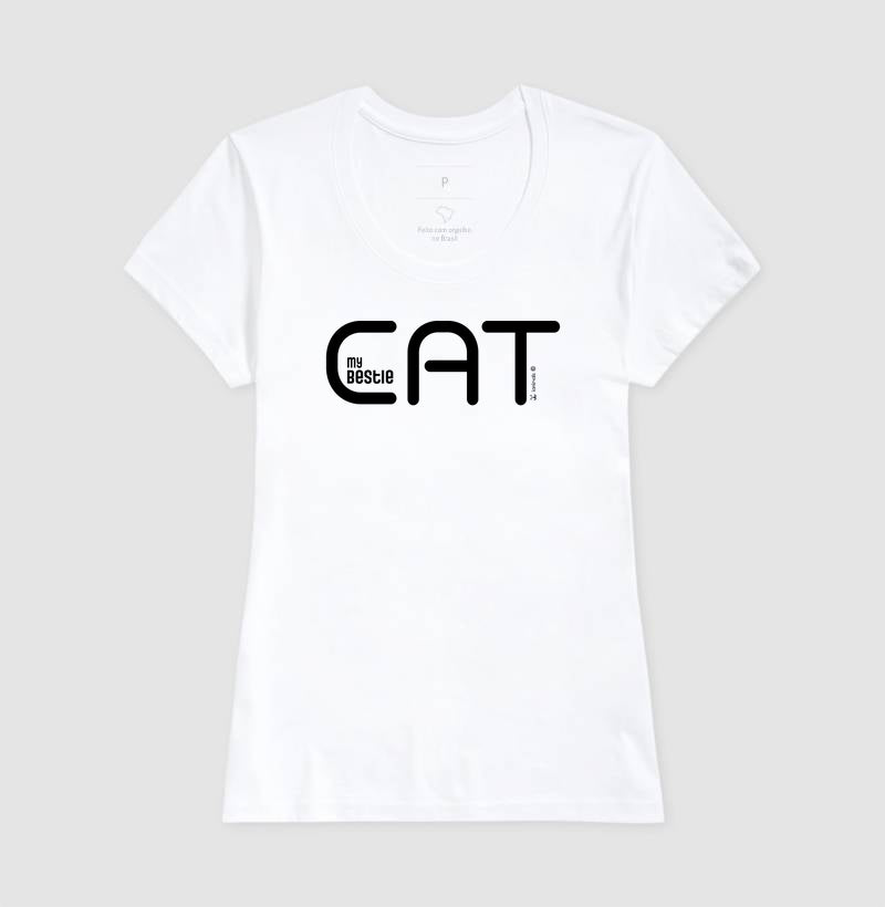 Camiseta Cat My Bestie - Afeto