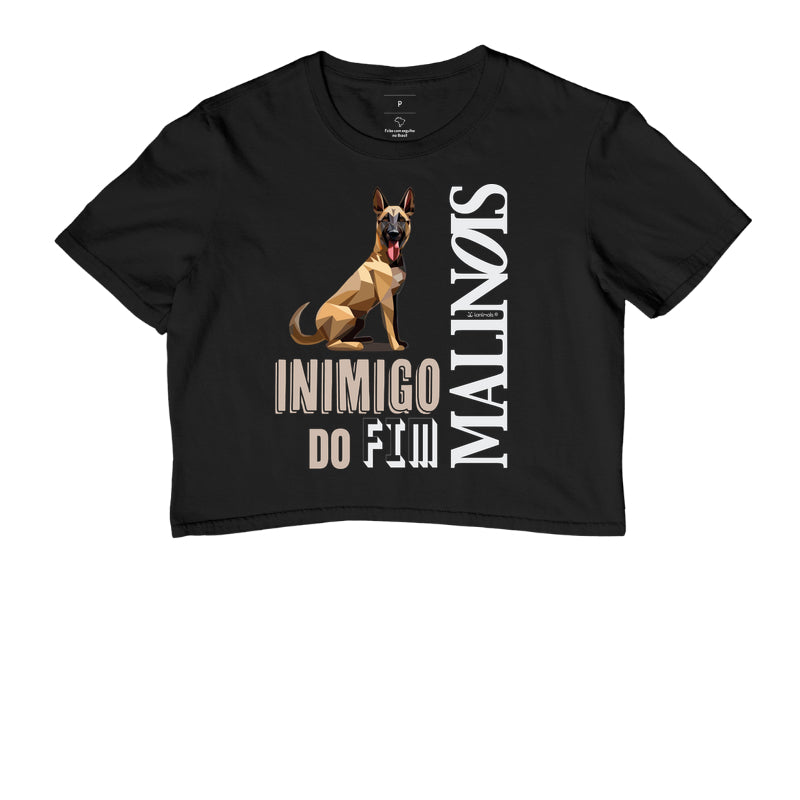 Camiseta Cropped Malinois Inimigo do Fim - Essência