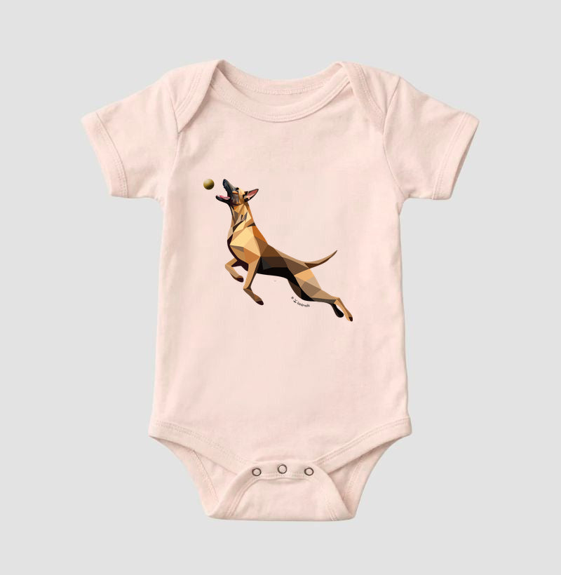 Body Infantil Malinois O Pulo - Perfil/Geoma