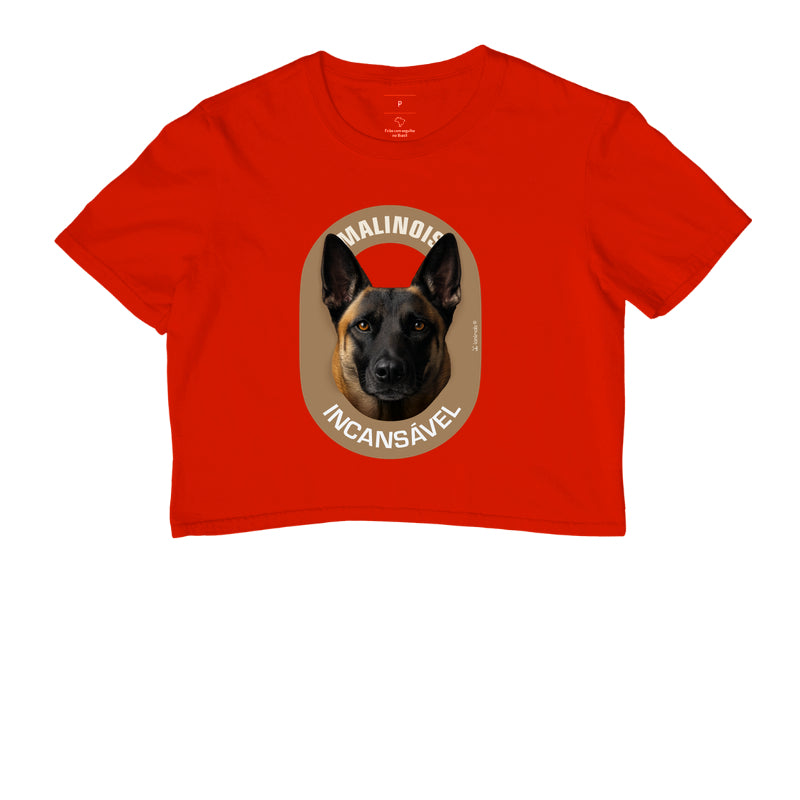 Camiseta Cropped Malinois Incansável - Essência