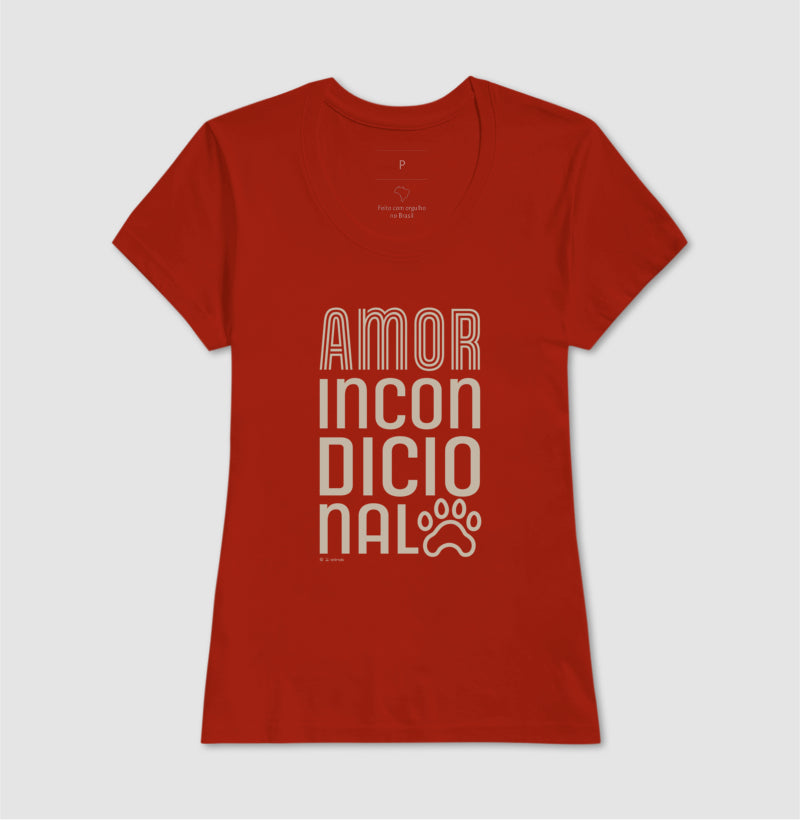 Camiseta Pets, Amor Incondicional - Coleção AFETO
