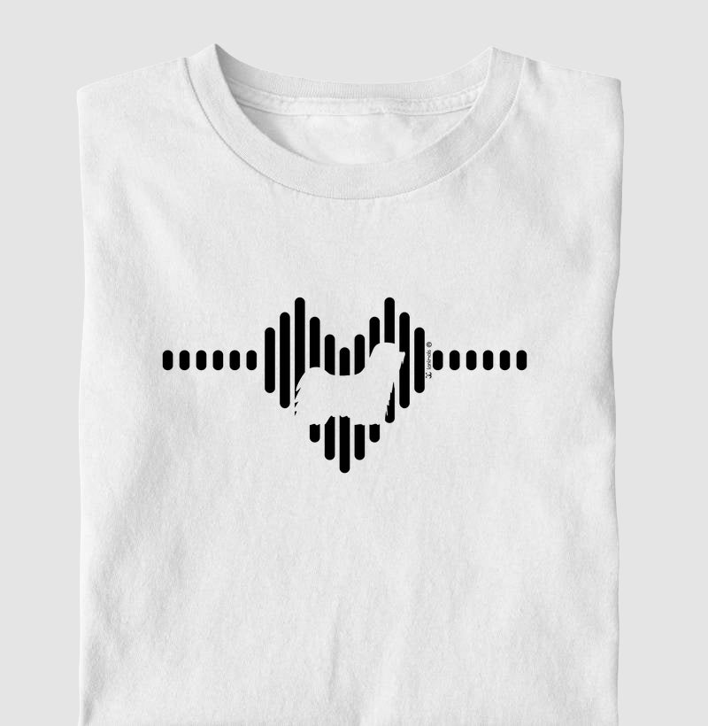Camiseta Lhasa Apso - Coleção Coração