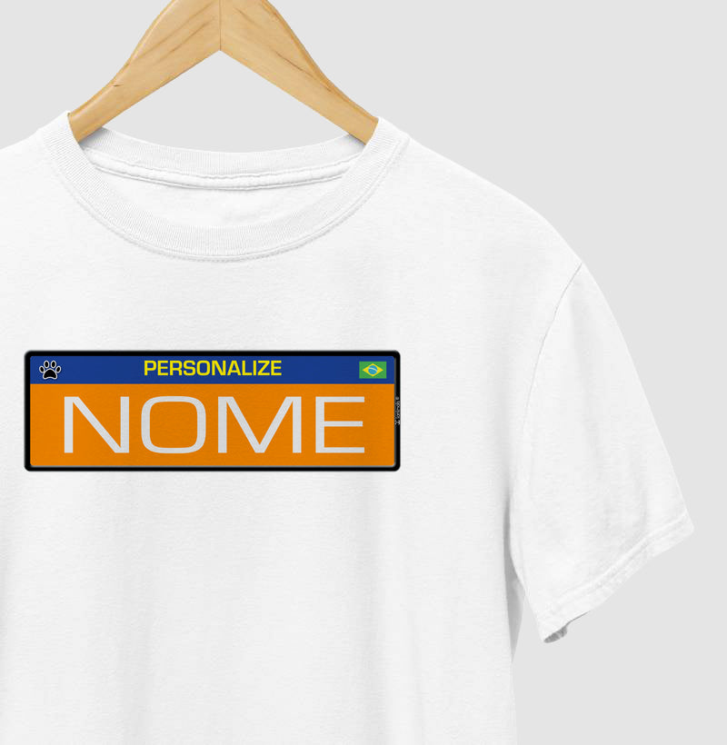 Camiseta Placa de Carro Personalizada