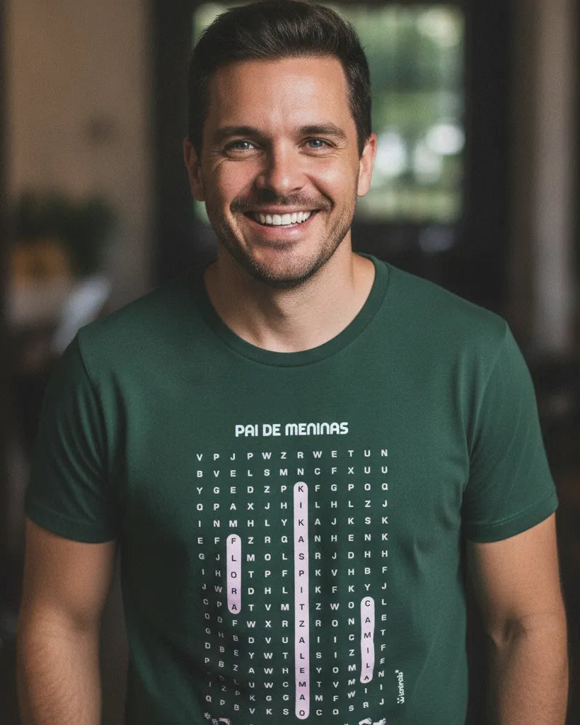 Camiseta Caça Palavras - Personalizada