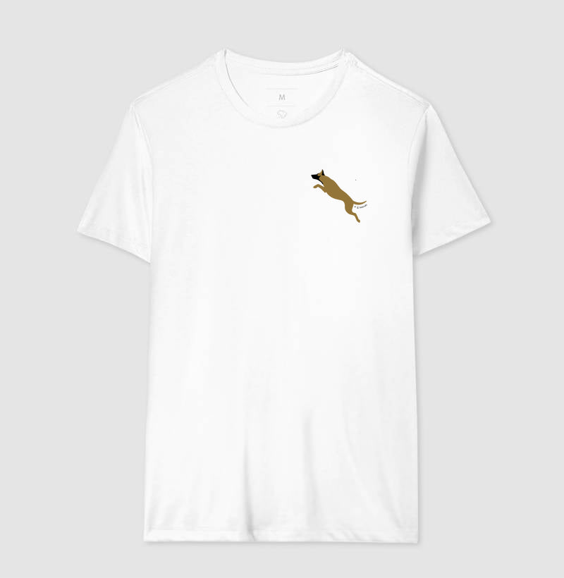 Camiseta Malinois. Saltando - Perfil / Side