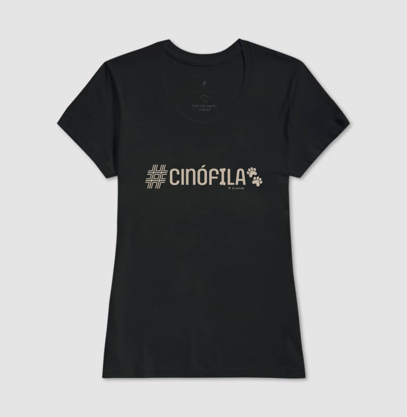 Camiseta #Cinófila - Coleção AFETO