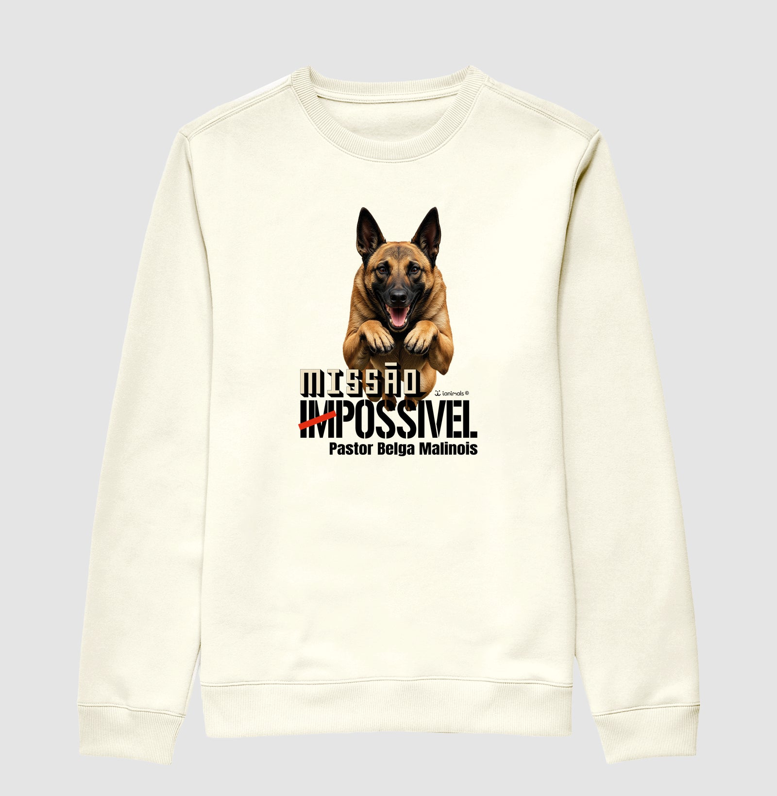 Moletom Suéter Malinois Missão Impossível - Essência