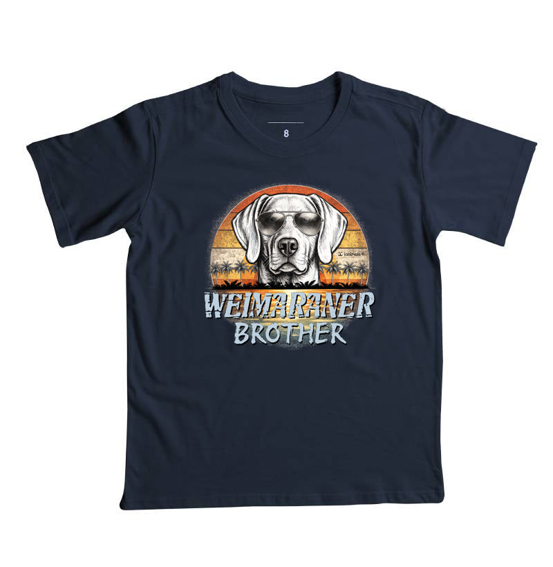 Camiseta Weimaraner Infantil BROTHER Sunset Vintage - Família