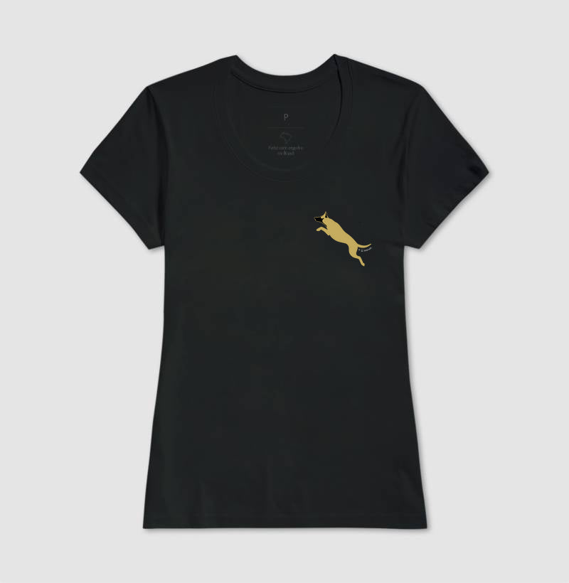 Camiseta Malinois. Saltando - Perfil / Side