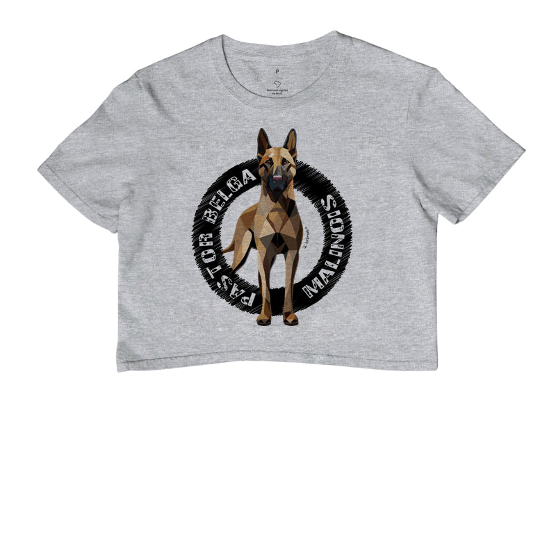 Camiseta Cropped Malinois Raça - Geoma
