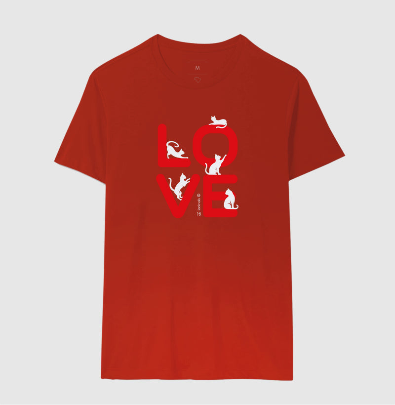 Camiseta Love Cat - Afeto