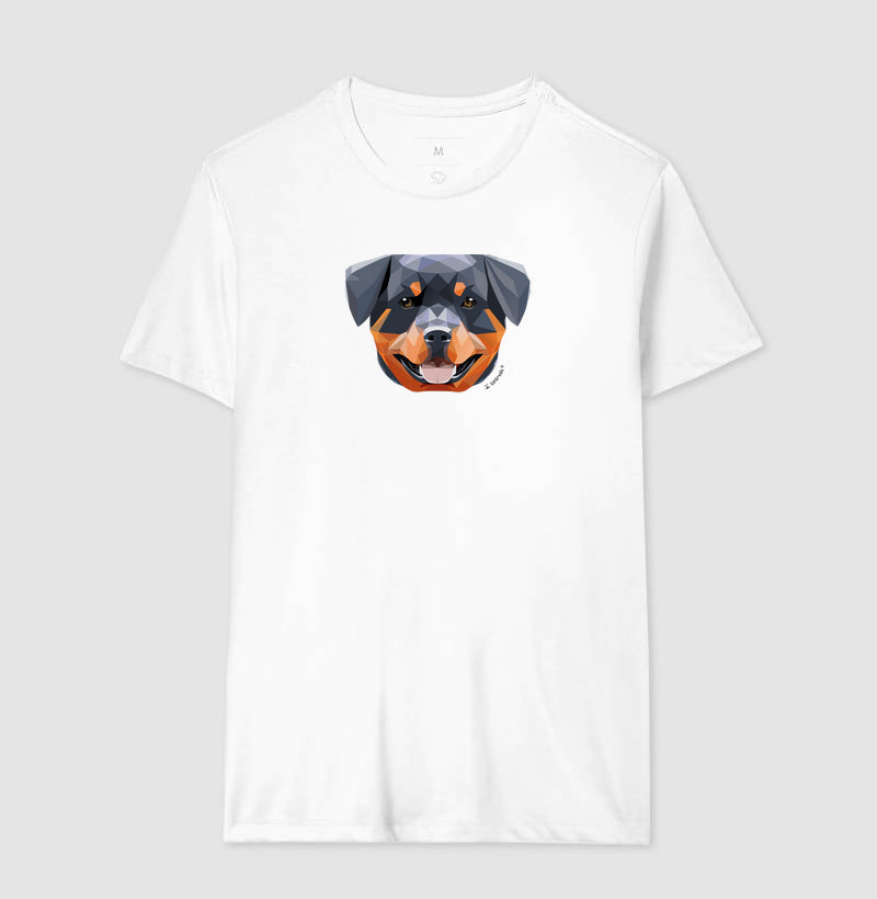 Camiseta Rottweiler Feliz - Geoma