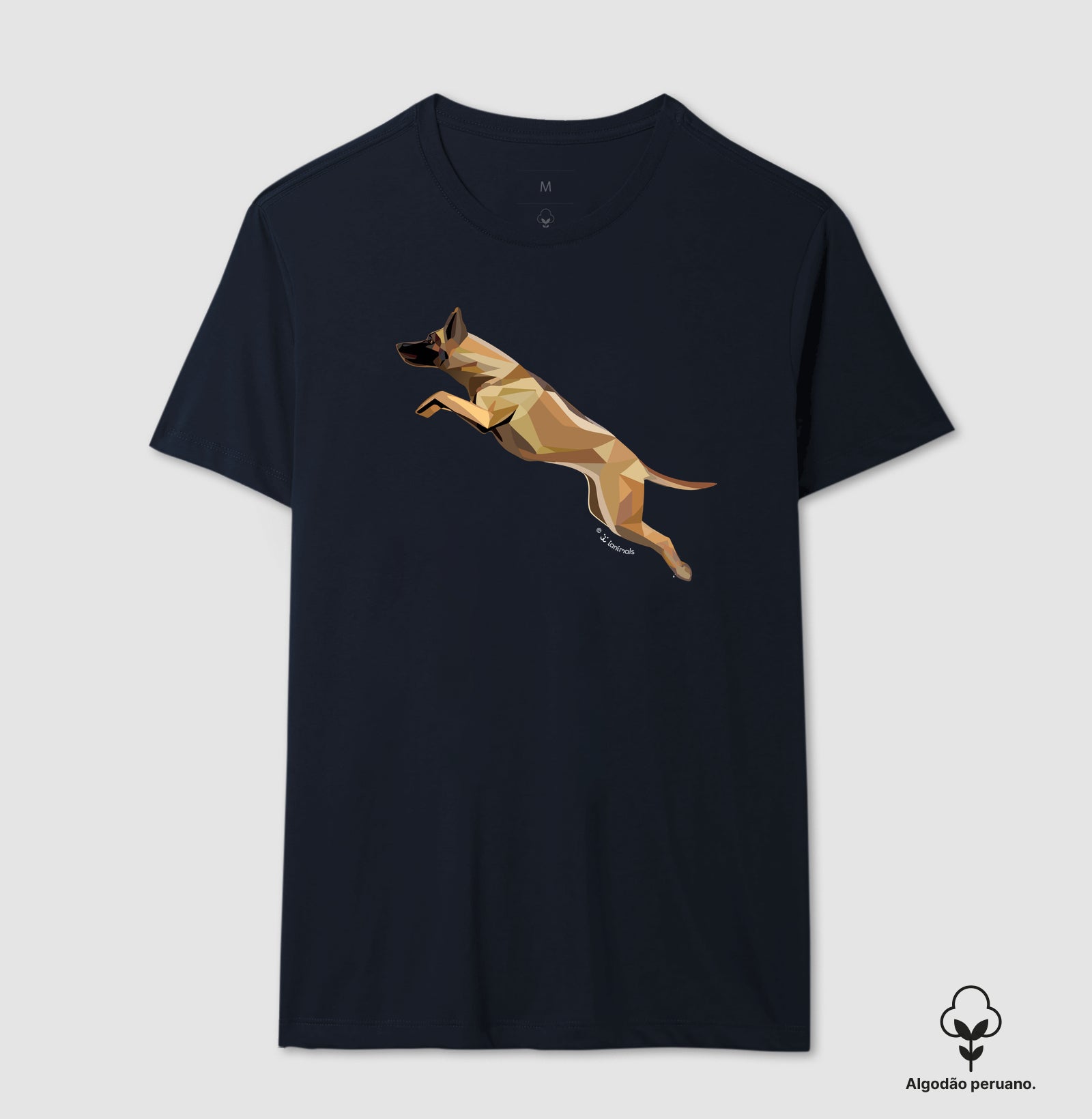 Camiseta INCA SOFT Malinois Saltando - Perfil / Geoma