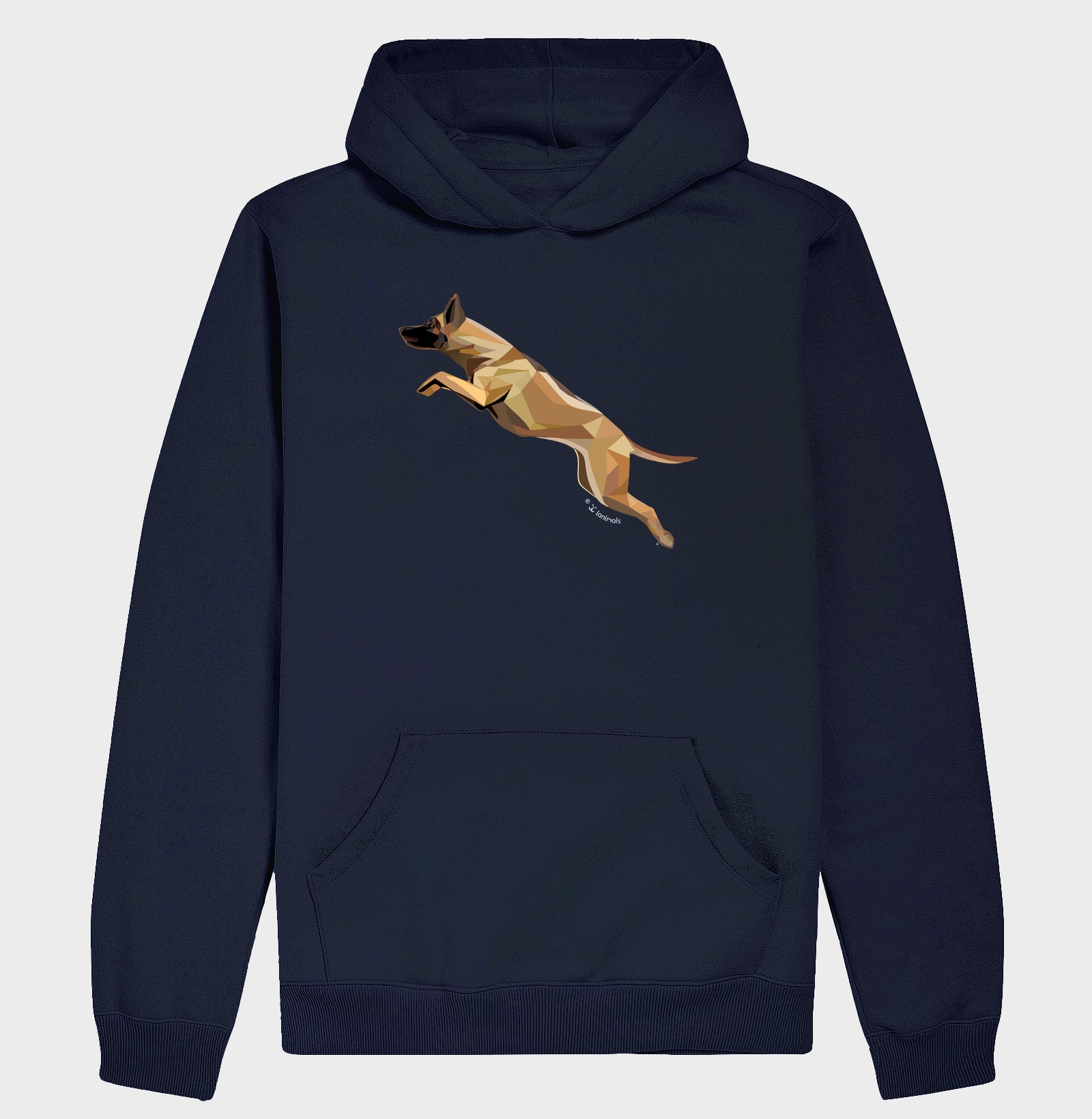 Moletom com Capuz Malinois Saltando - Perfil / Geoma