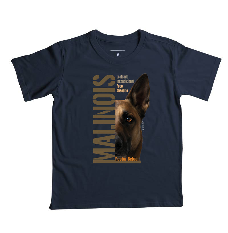 Camiseta Infantil Malinois Foco Absoluto - Essência