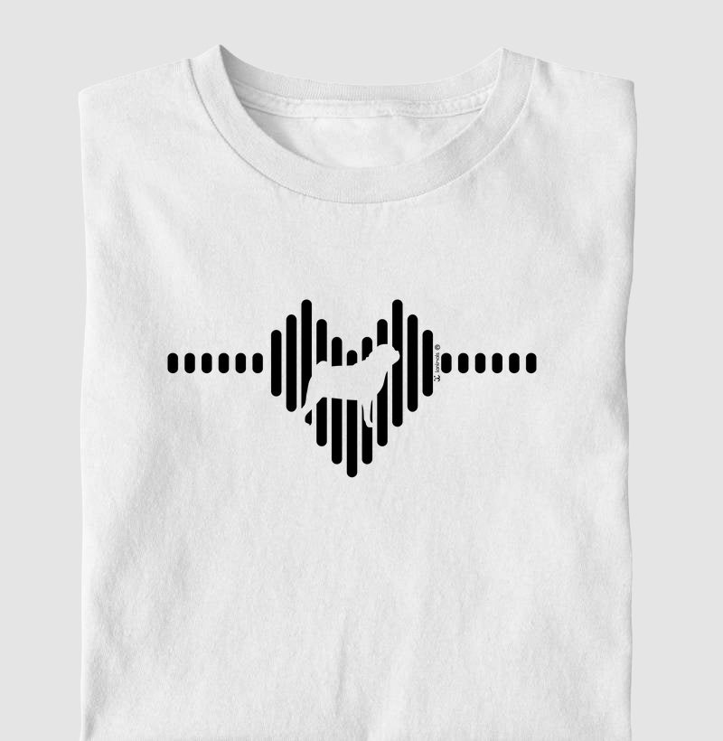 Camiseta Pug - Coleção Coração
