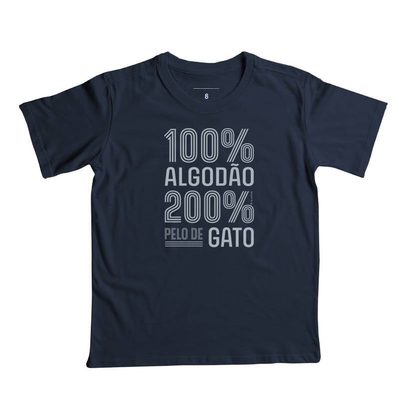 Camiseta 200% pelo de Gato (Infantil) - Coleção AFETO