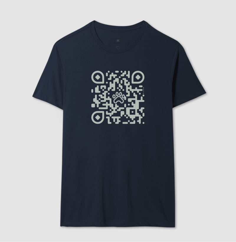 Camiseta Pets, QR Code Declaração de Amor - Coleção AFETO