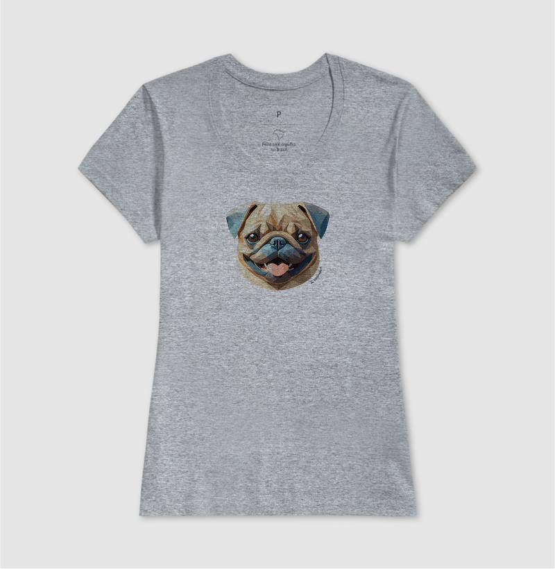 Camiseta Pug - Coleção Geoma