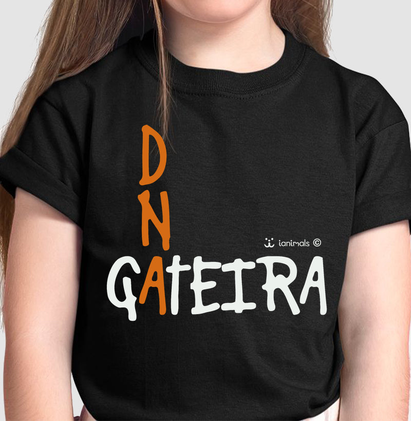 Camiseta Infantil DNA Gateira - Afeto