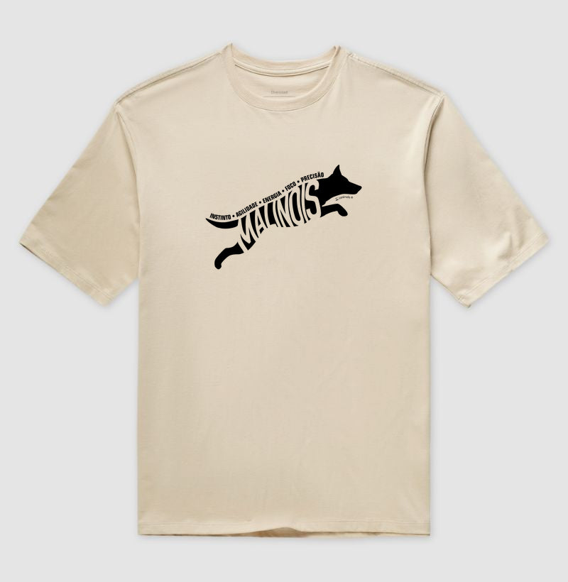 Camiseta Oversized Malinois Instinto - Essência
