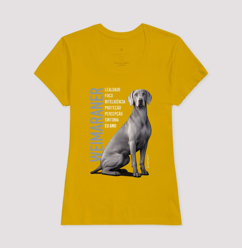 Camiseta Weimaraner Eu Amo - Essência