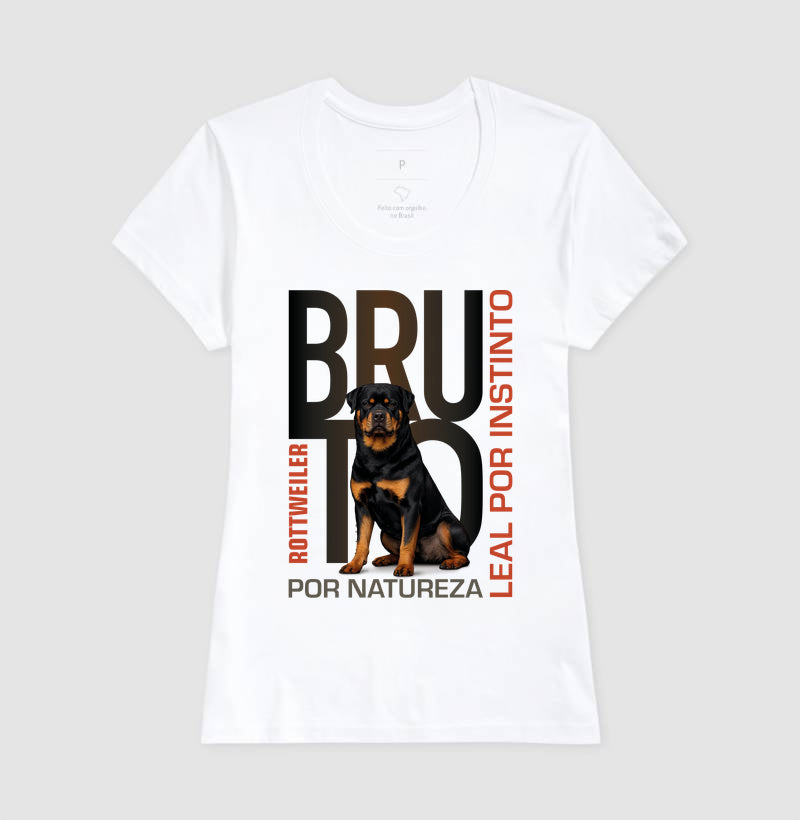 Camiseta Rottweiler Bruto por Natureza - Essência