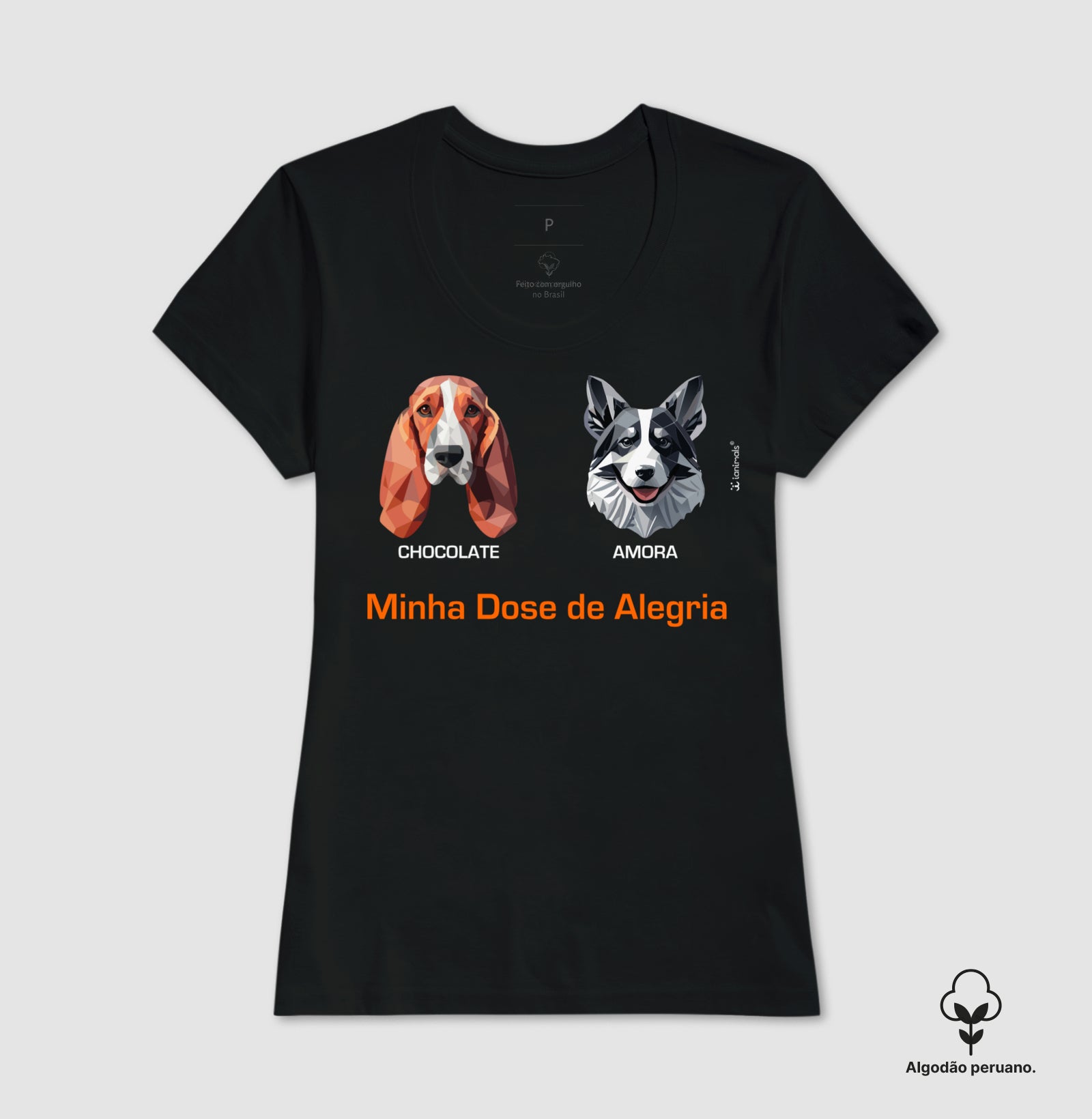 Camiseta INCA SOFT Geoma de 1 a 9 Cães - Personalizada  iAnimals