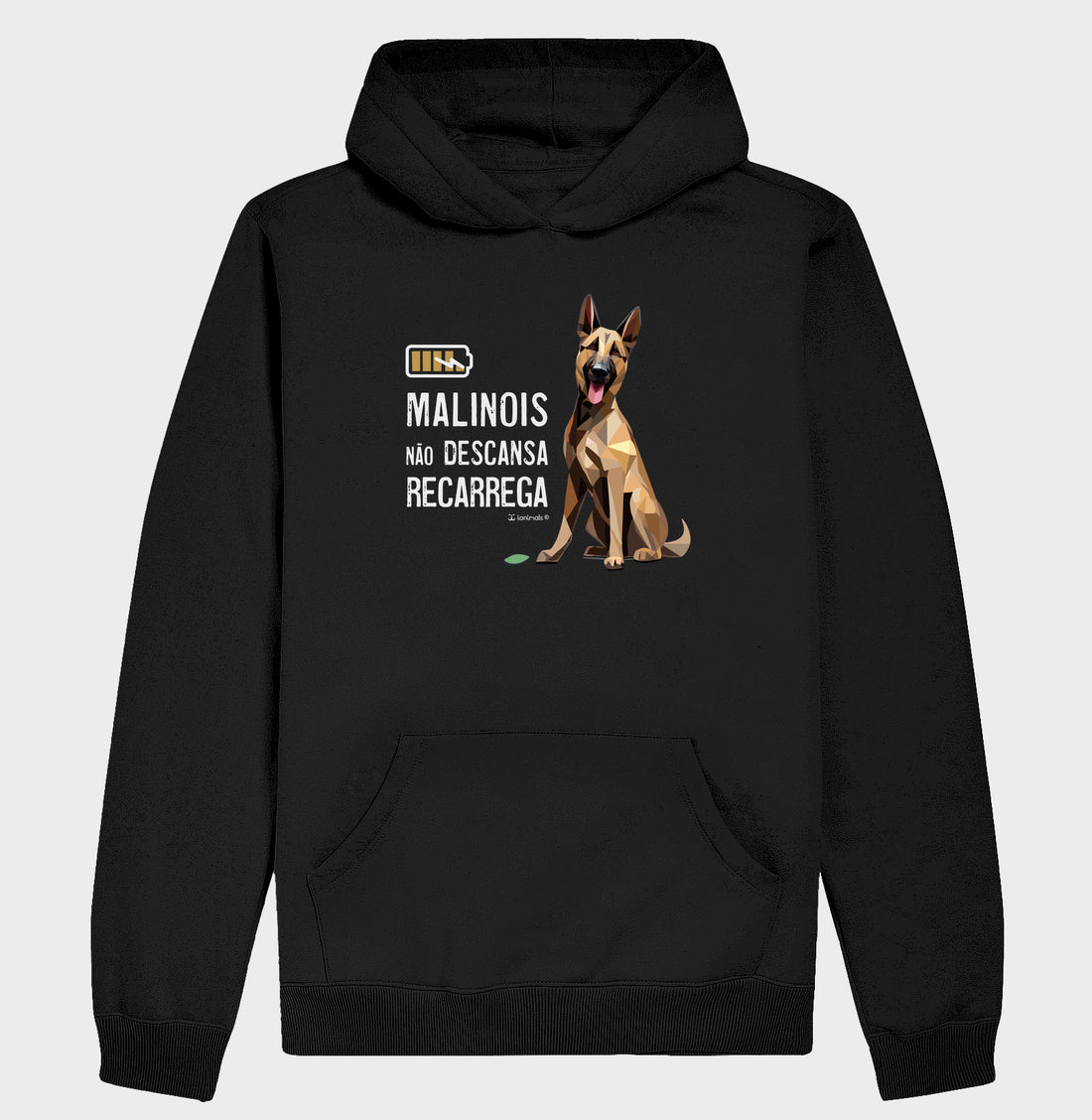 Moletom com Capuz Malinois Não Descansa - Essência