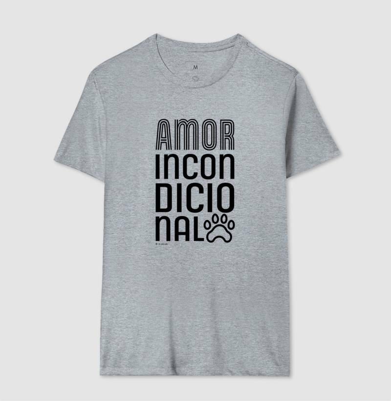 Camiseta Pets, Amor Incondicional - Coleção AFETO