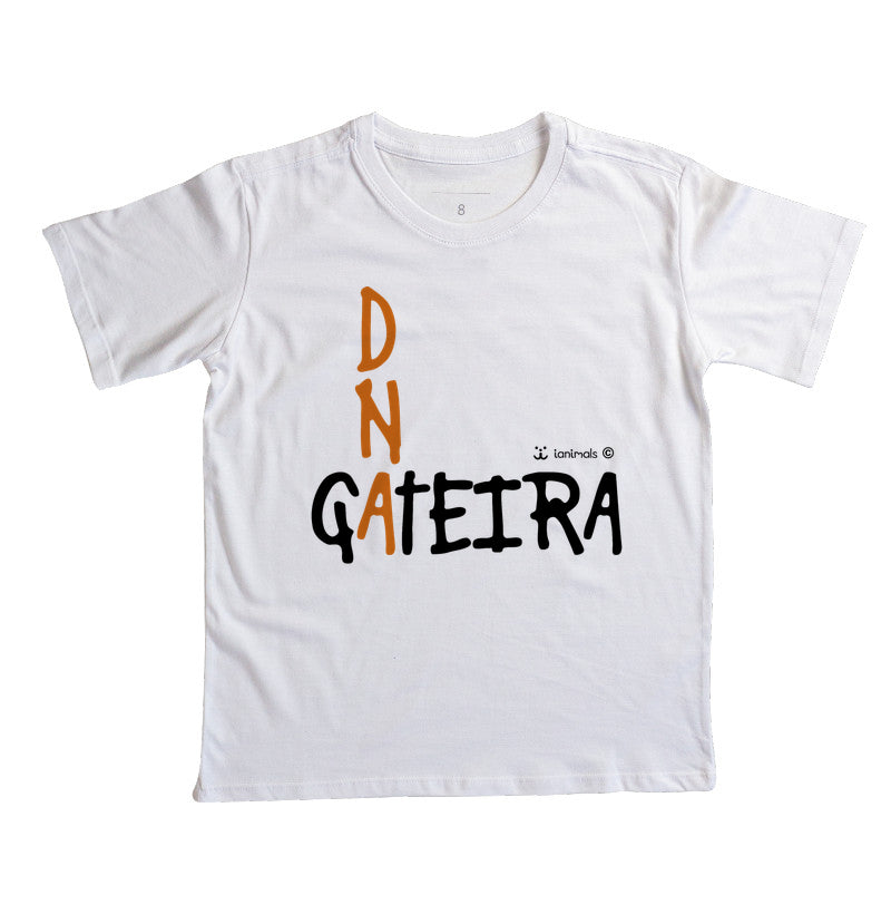 Camiseta Infantil DNA Gateira - Afeto