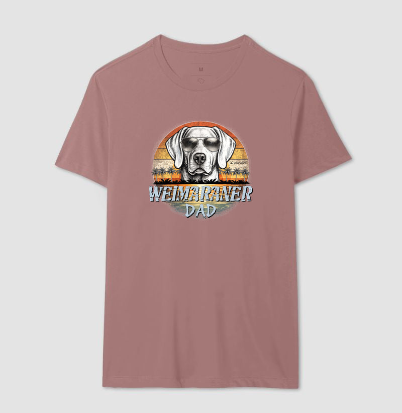 Camiseta Weimaraner DAD Sunset Vintage - Família