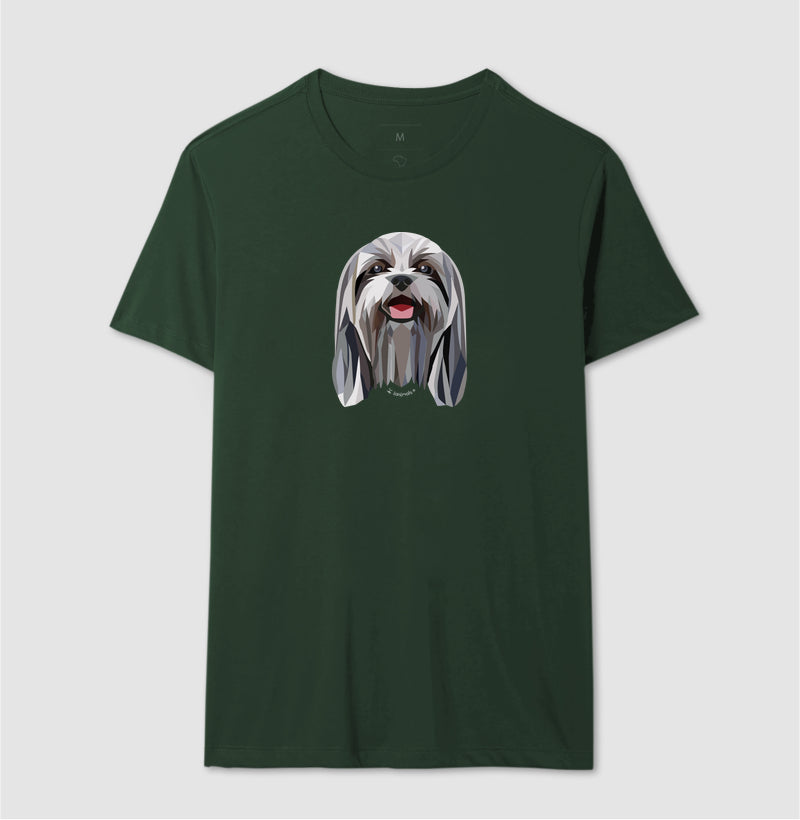 Camiseta Shih Tzu Pelo Longo - Geoma