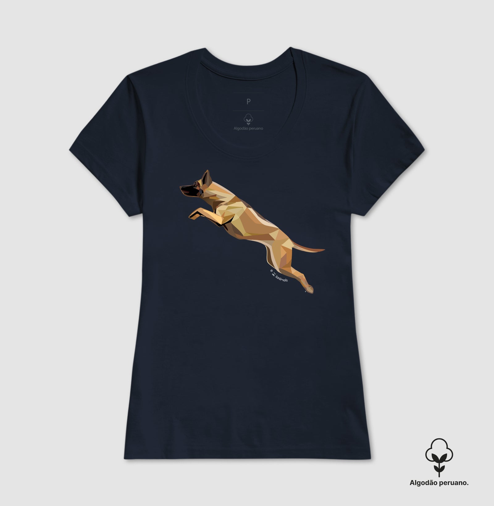 Camiseta INCA SOFT Malinois Saltando - Perfil / Geoma