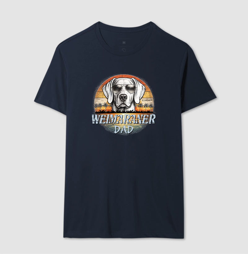 Camiseta Weimaraner DAD Sunset Vintage - Família
