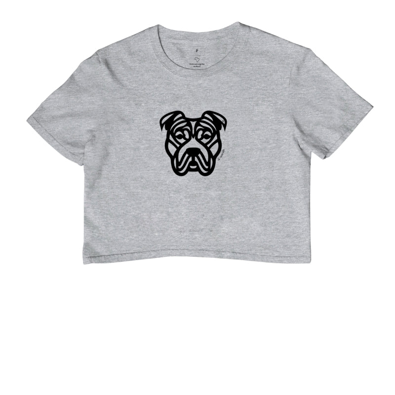 Camiseta Cropped Pit Bull - Tribal