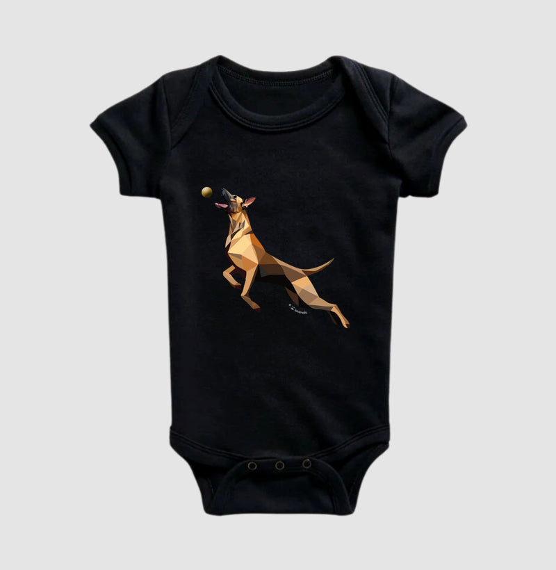 Body Infantil Malinois O Pulo - Perfil/Geoma