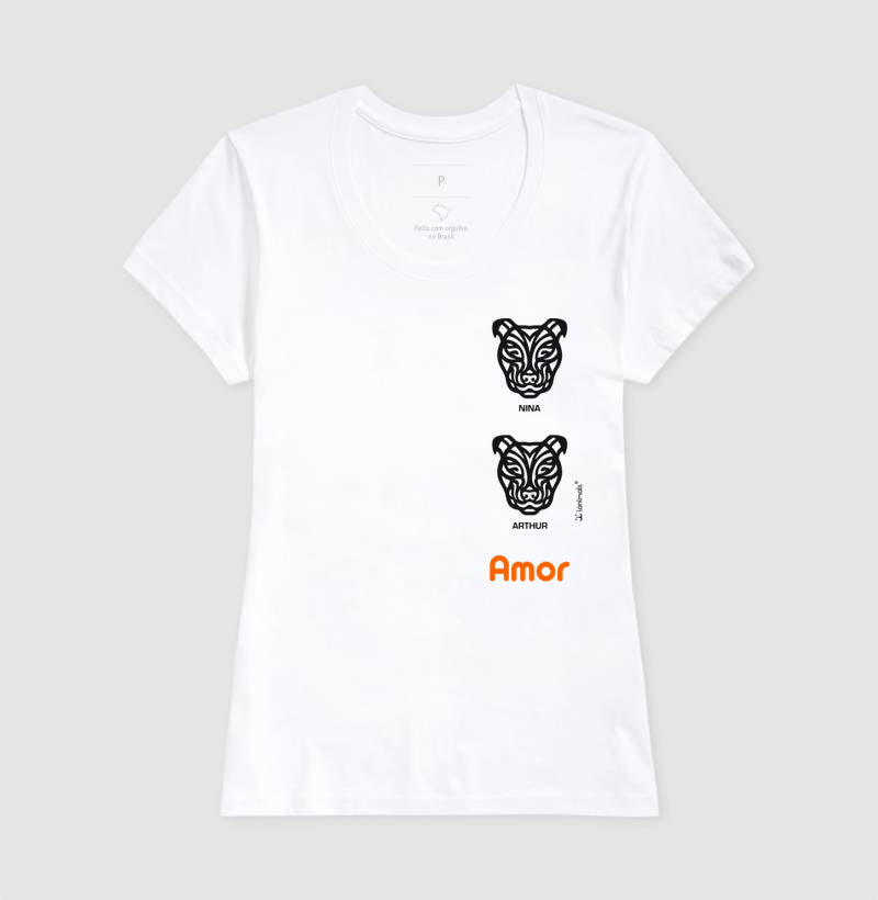 Camiseta Tribal de 1 a 9 Cães - PERSONALIZADA
