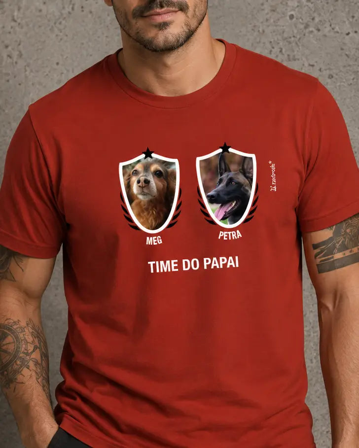 Camiseta Meu Time do Coração - 1  até 9 fotos - Personalizada
