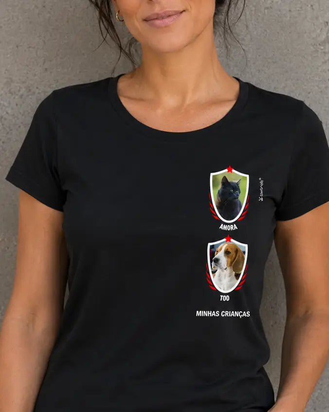 Camiseta Meu Time do Coração - 1  até 9 fotos - Personalizada