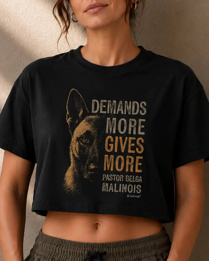 Camiseta Cropped Malinois Gives More - Essência