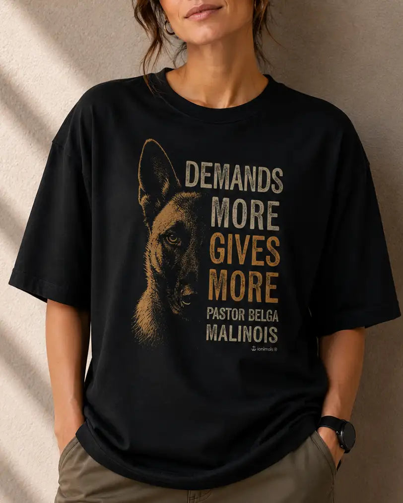 Camiseta Oversized Malinois Gives More - Essência