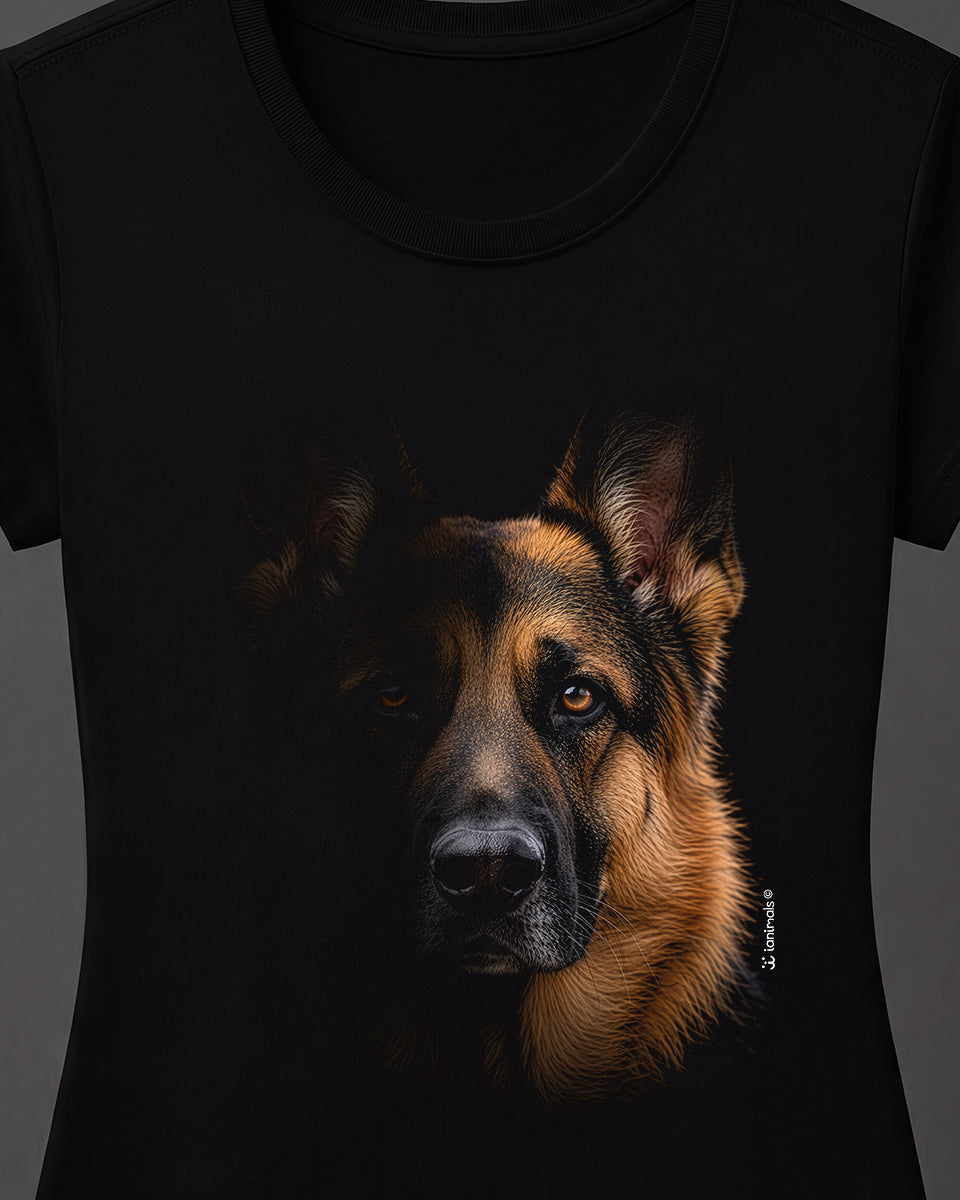 Camiseta Pastor Alemão - Retrato