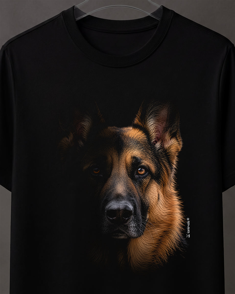 Camiseta Pastor Alemão - Retrato