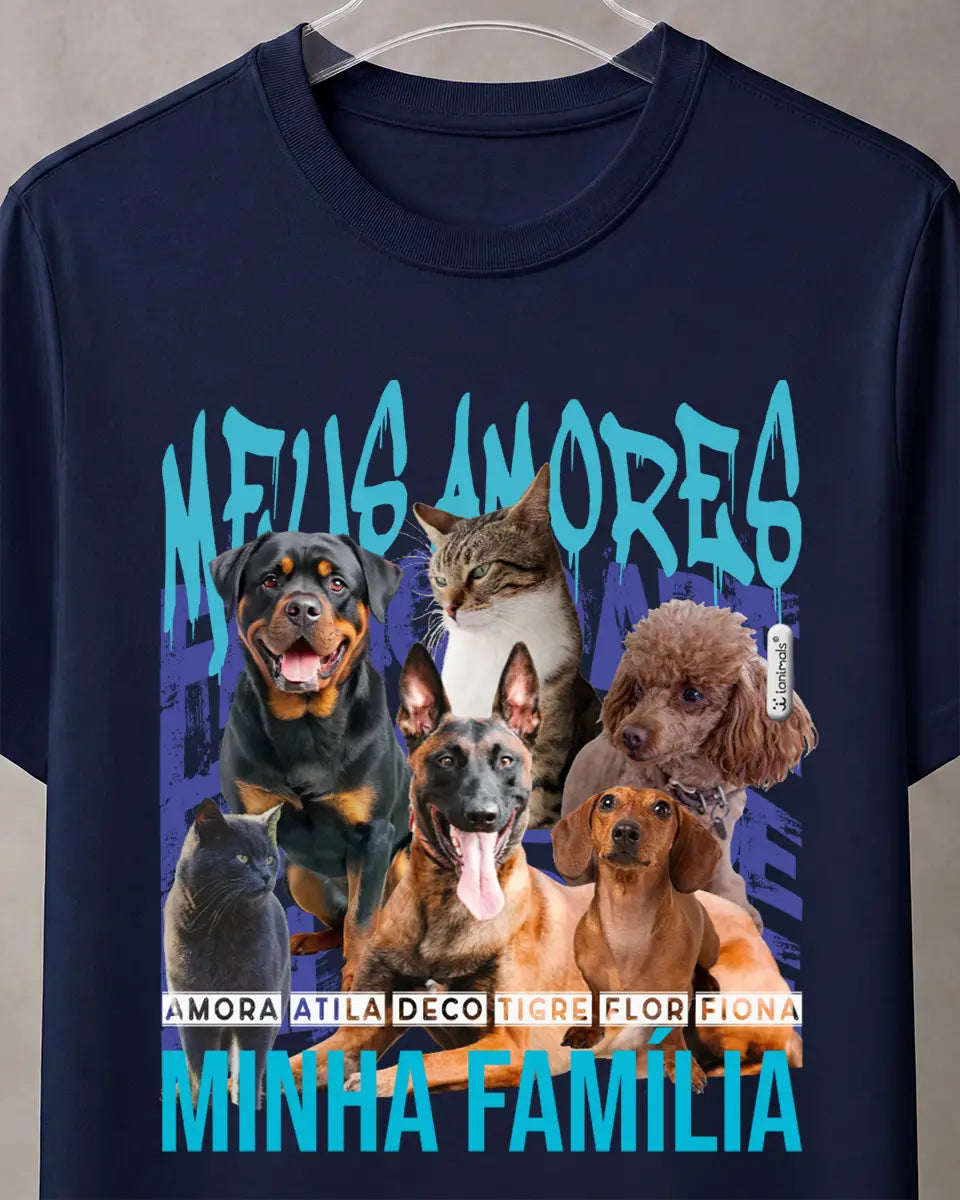 Camiseta Collage 1.0 -  até 6 fotos - Personalizada