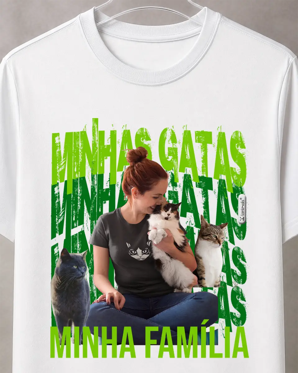Camiseta Collage 1.0 -  até 6 fotos - Personalizada