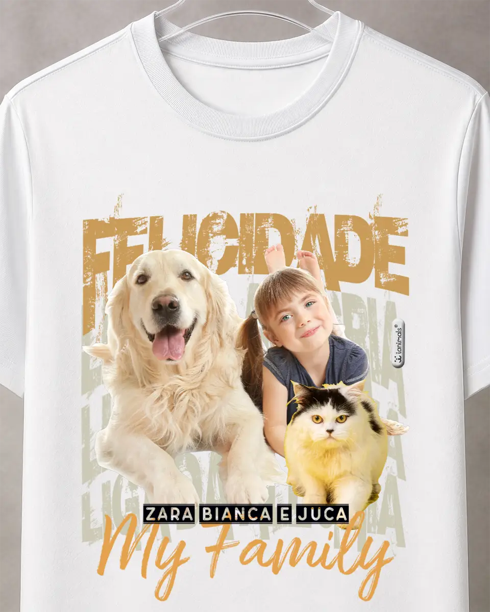 Camiseta Collage 1.0 -  até 6 fotos - Personalizada