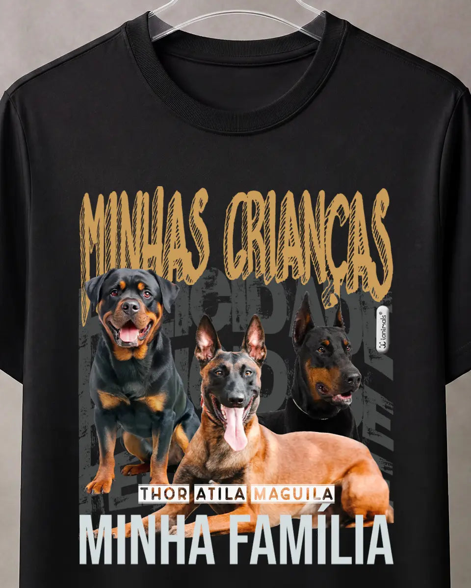 Camiseta Bootleg até 6 fotos - Personalizada