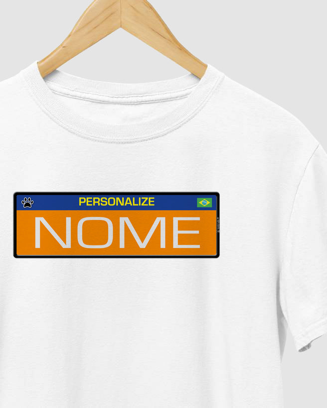 Camiseta Placa de Carro Personalizada